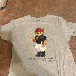 Polo t shirt with bear boys size large (14-16)